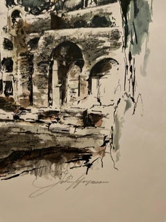 "Roma" by unknown artist; LIMITED EDITION lithograph signed & numbered by artist