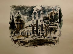 "Roma" by unknown artist; LIMITED EDITION lithograph signed & numbered by artist