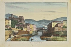 Antique Roveroto in Tyrol - Lithograph - 1862
