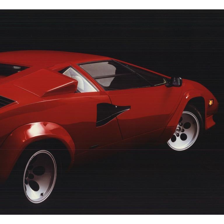 Roy Query „Lamborghini Countach 5000S“ 1984- Offset-Lithographie im Angebot 1