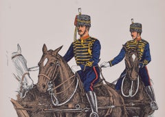 Royal Horse Artillery Drivers Institute of Army Education uniform lithograph