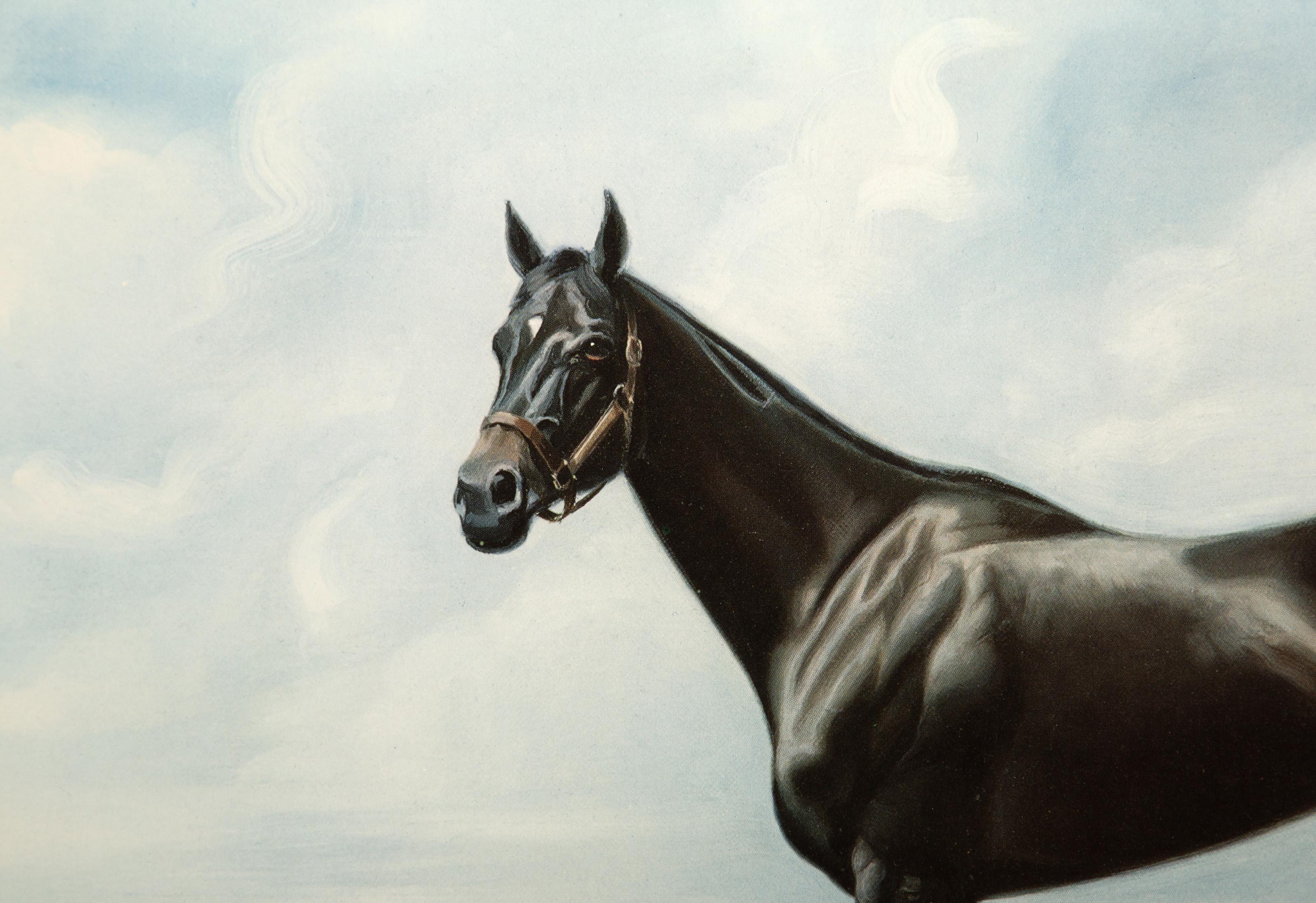 Ruffian, litografia impressionista americana di Anthony M. I. - Print di Anthony M. Alonso