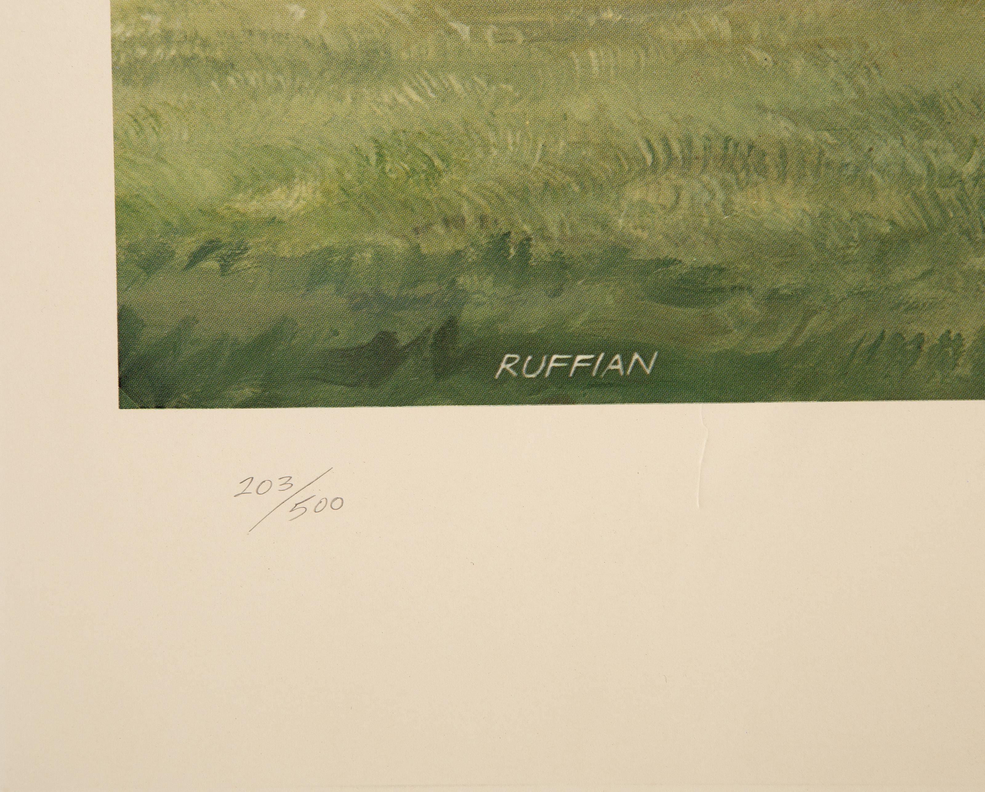 Ruffian, litografia impressionista americana di Anthony M. I. - Print Impressionismo americano di Anthony M. Alonso