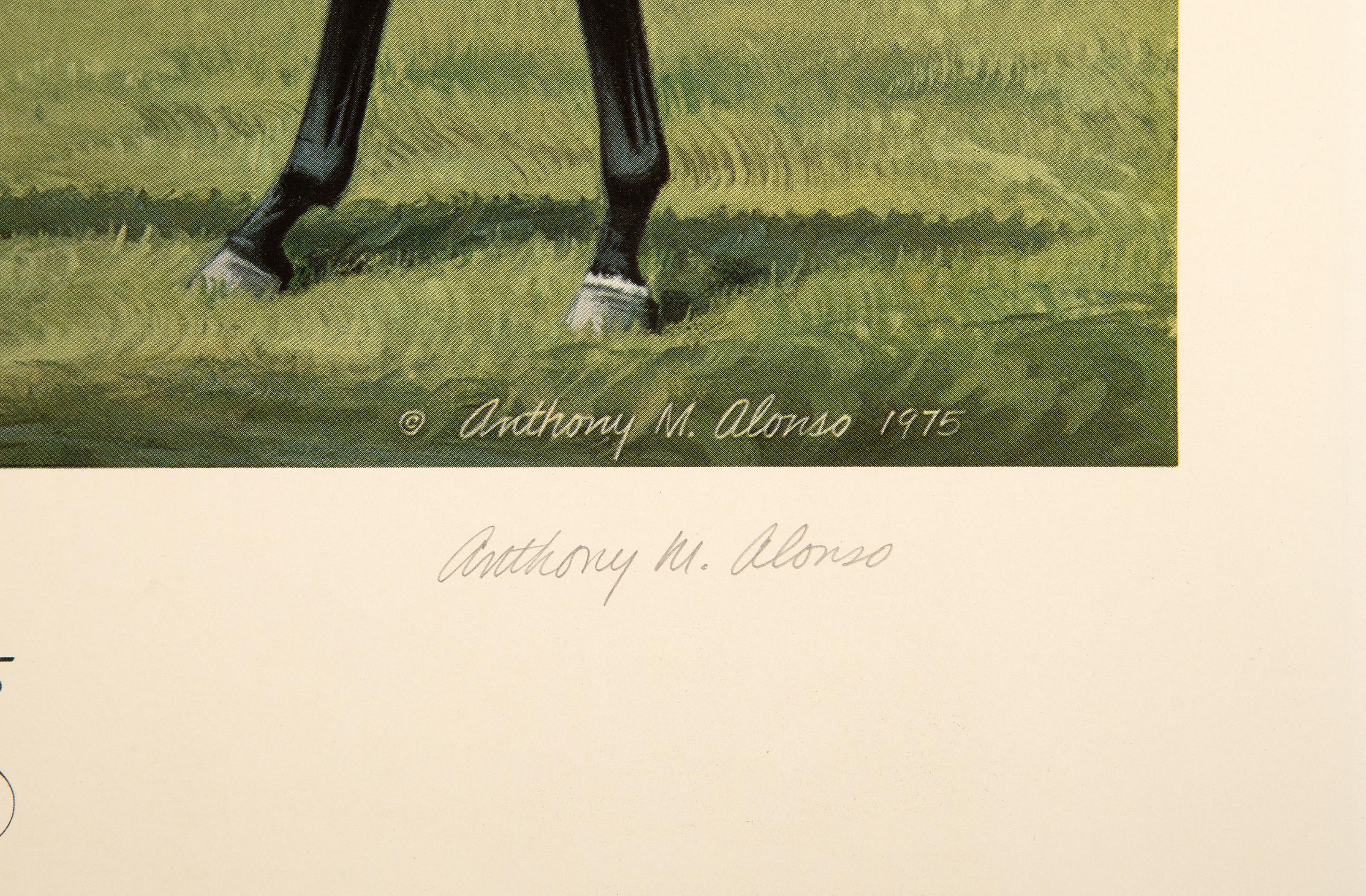 Ruffian, American Impressionist Lithograph by Anthony M. Alonso For Sale 3