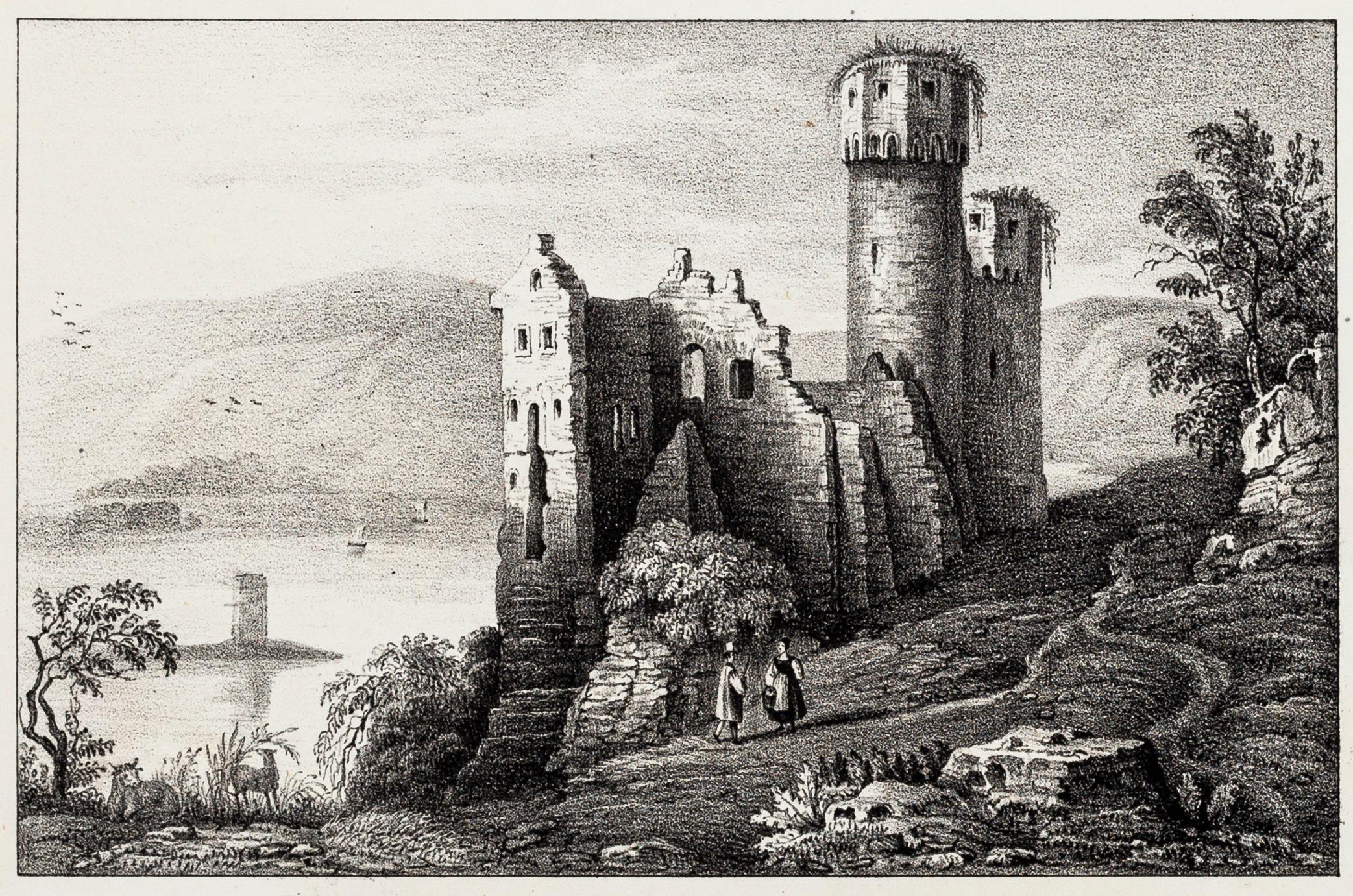 Ruins of Erenfels - Lithograph - 19th Century