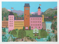 S. Edificio Bennington, litografia folkloristica di Jack Hofflander