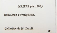 Saint Jean l'Evangeliste, Heliogravur von Maitre E.S.