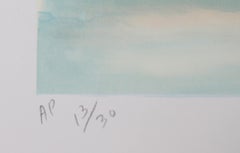 Salute, Modern Lithograph by Lloyd Lozes Goff