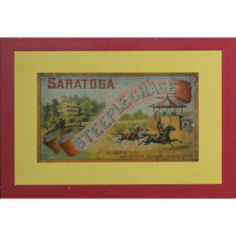 "Saratoga Steeple-Chase" c1920s Board Game - Print by Unknown