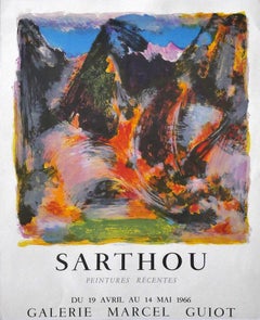 Sarthou's Exhibition -  Offset and Lithograph Poster - 1966