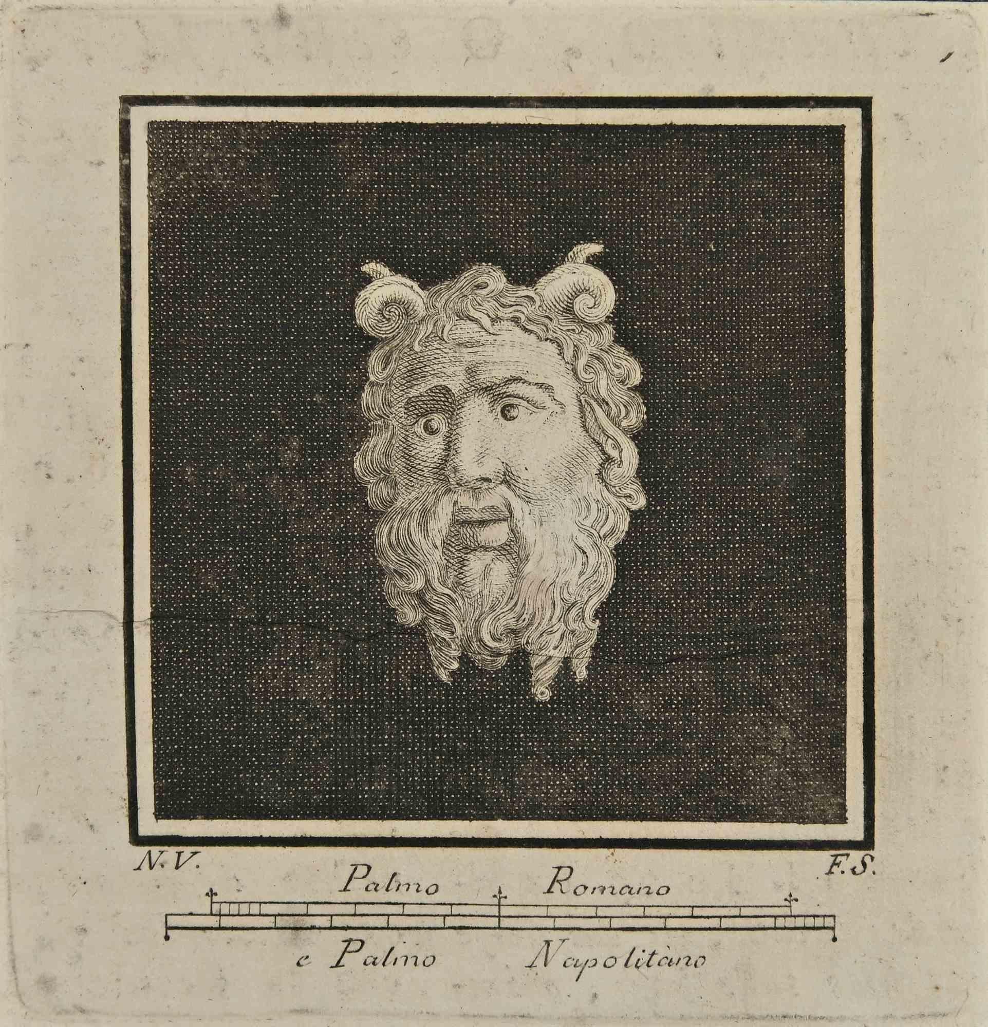 Unknown Figurative Print – Satyr - ÑRadierung von verschiedenen Autoren - 18. Jahrhundert