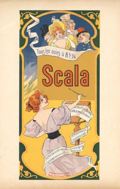 "Scala" French lithograph poster, printed in 1897