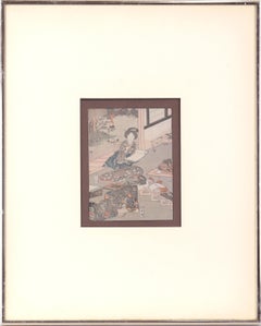 Scribe and Personal Assistant to the Shogun - Japanese Woodblock Print on Paper