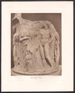 Skulpturale Trommel, Britisches Museum Griechisch-römische klassische Skulptur, Fotogravur