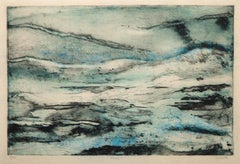 Sea, Modern Enhanced Screenprint on paper by Ruth Cyril
