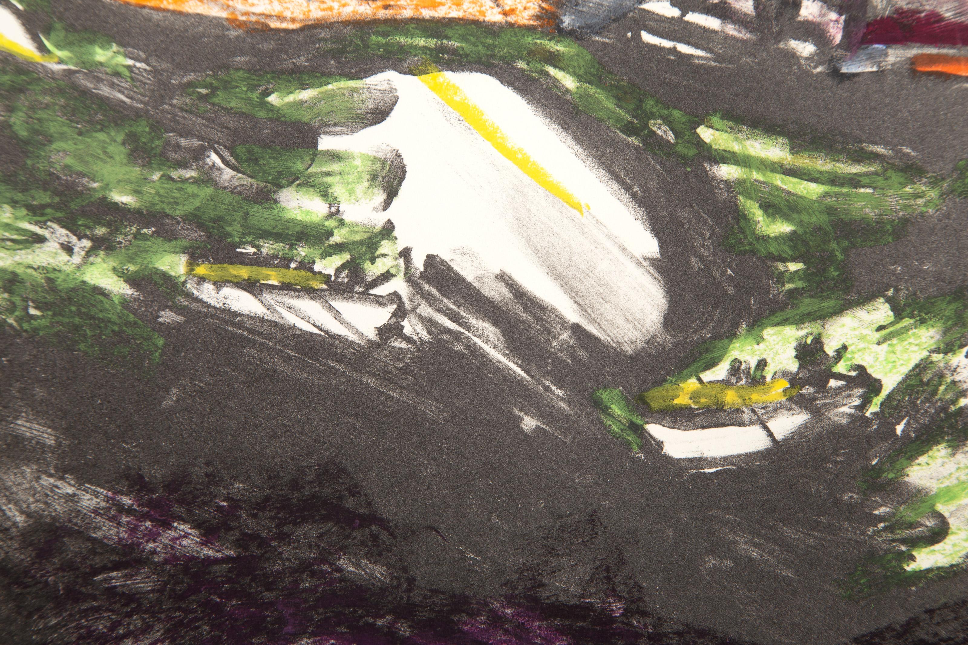 Seascape, Abstract Lithograph by Wallace Putnam For Sale 1