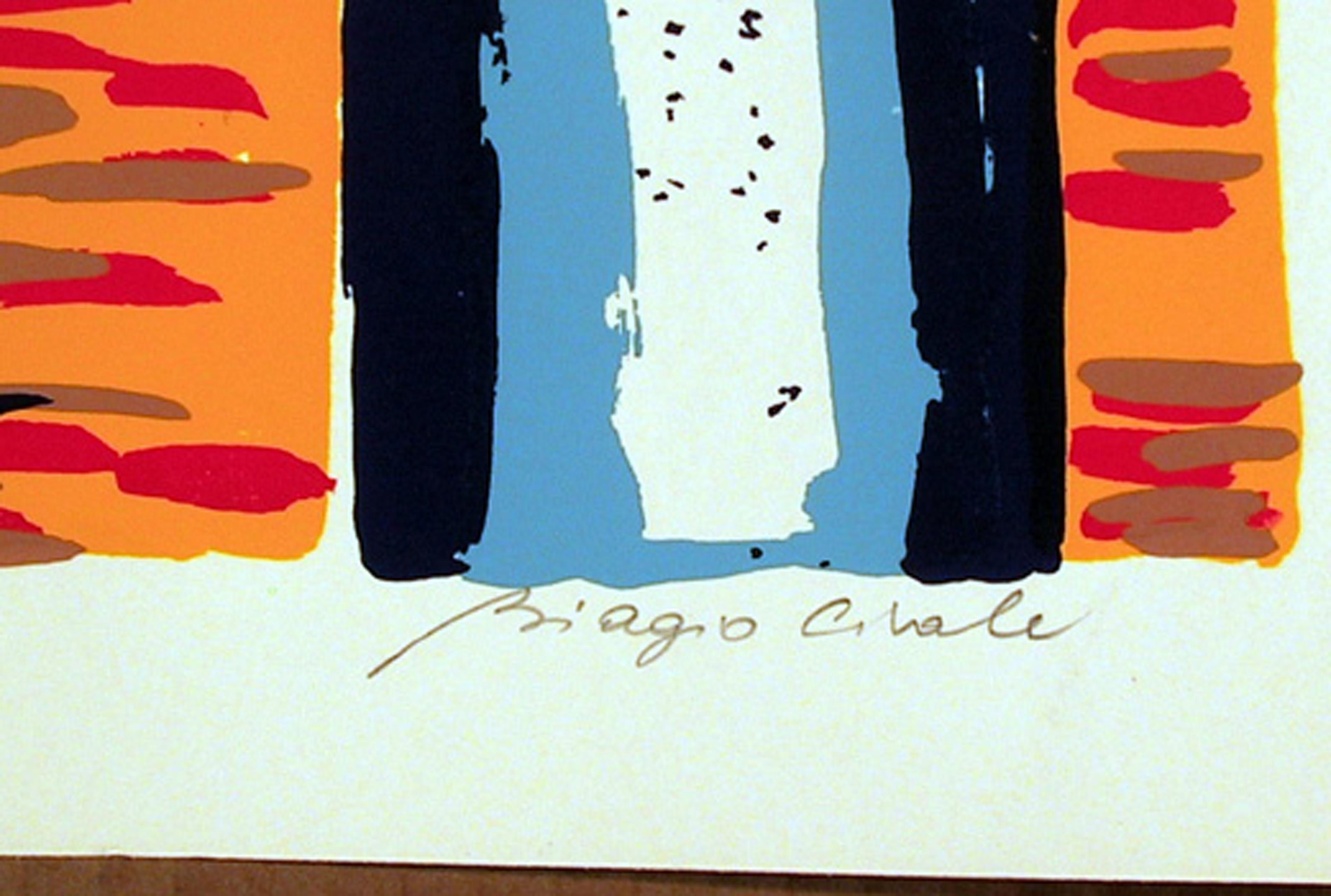 Seaside Town, Modern Screenprint by Biagio Civale - Print by Unknown
