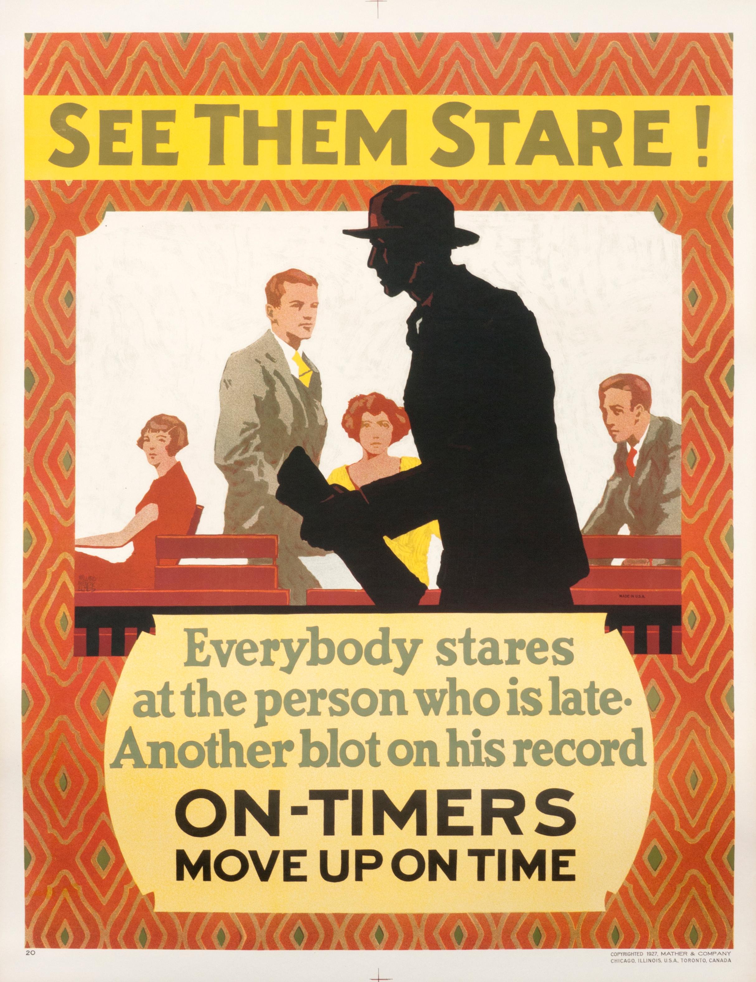 "See Them Stare (Mather Work Incentive)" Original Vintage Poster