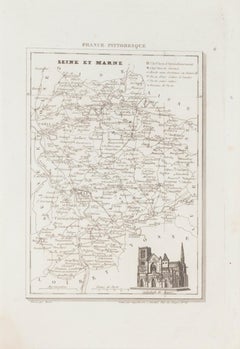 Seine et Marne - Original Lithograph - 19th Century