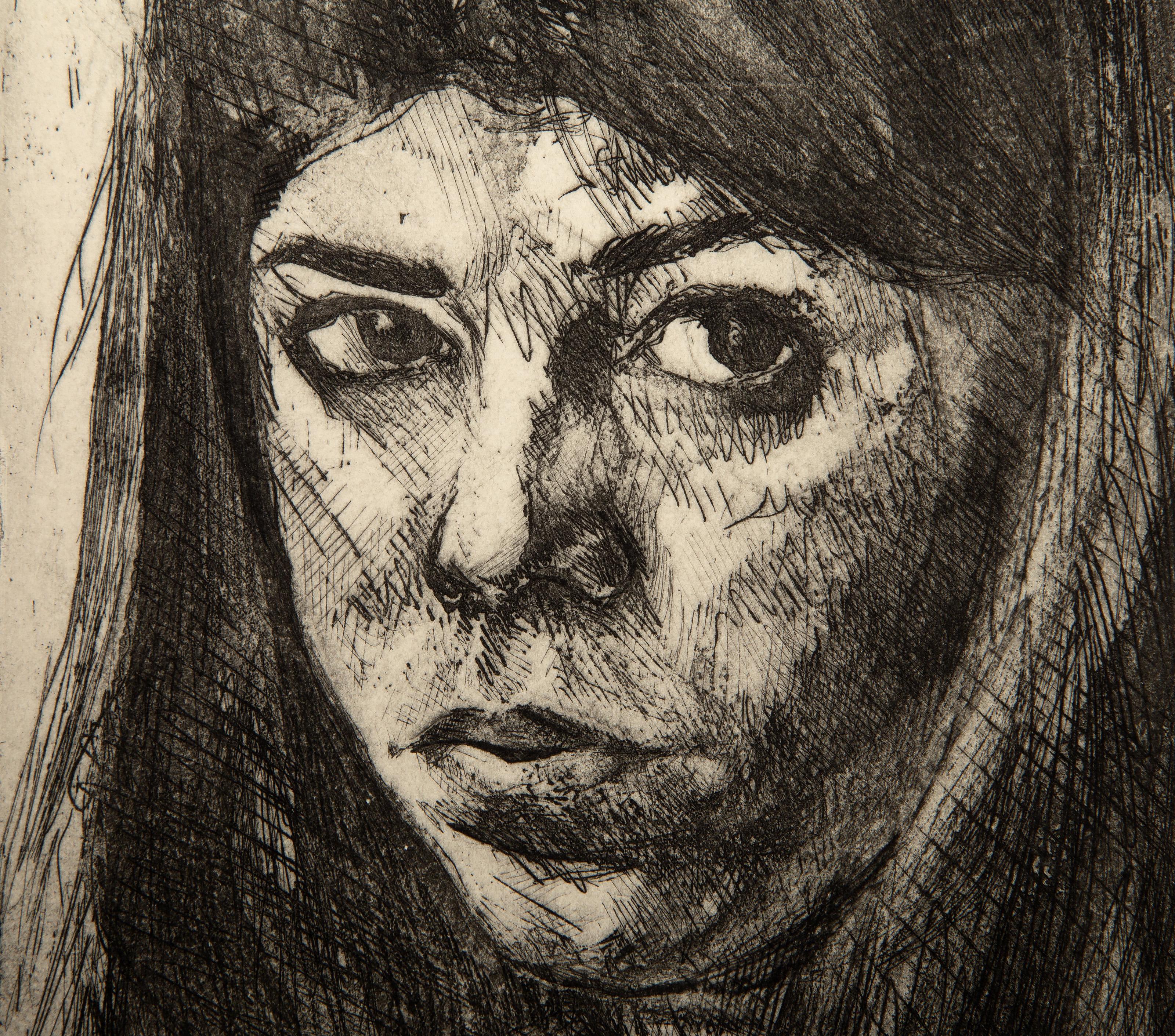 Autorretrato, Grabado moderno de Lauren Rothstein en venta 1