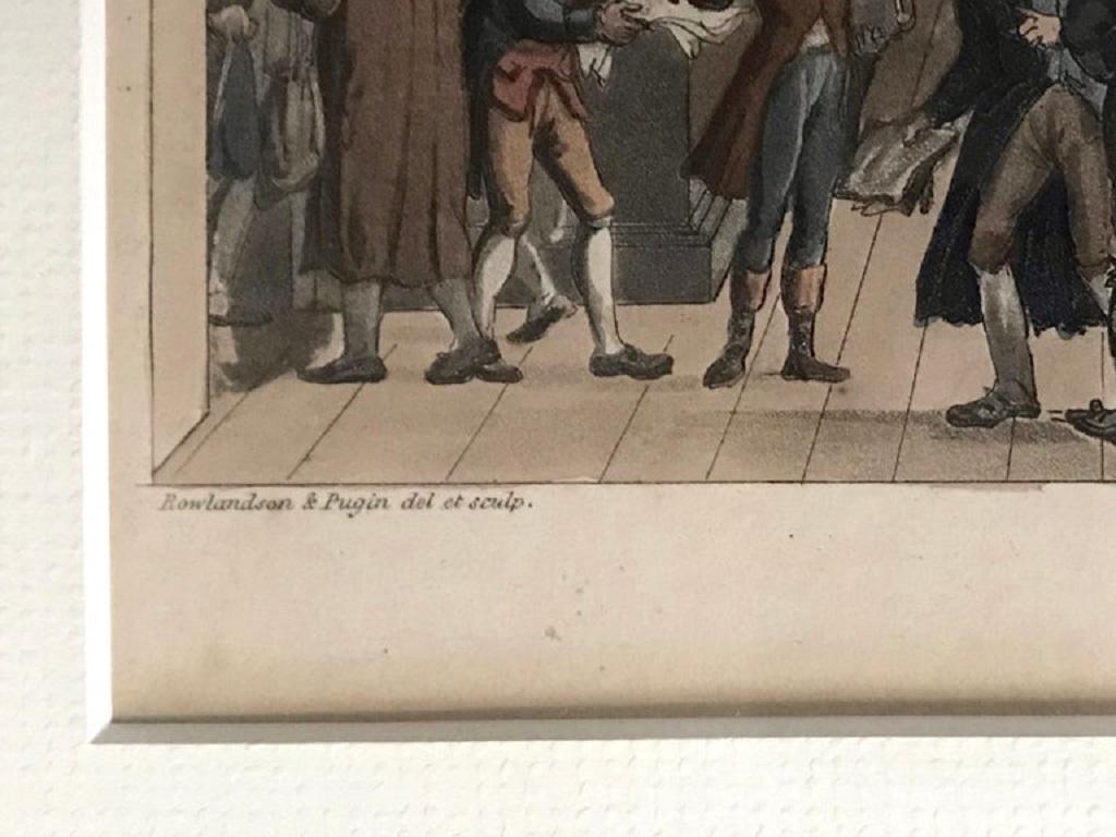 Set of Four Regency Era Coloured Engravings by Rowlandson For Sale 8