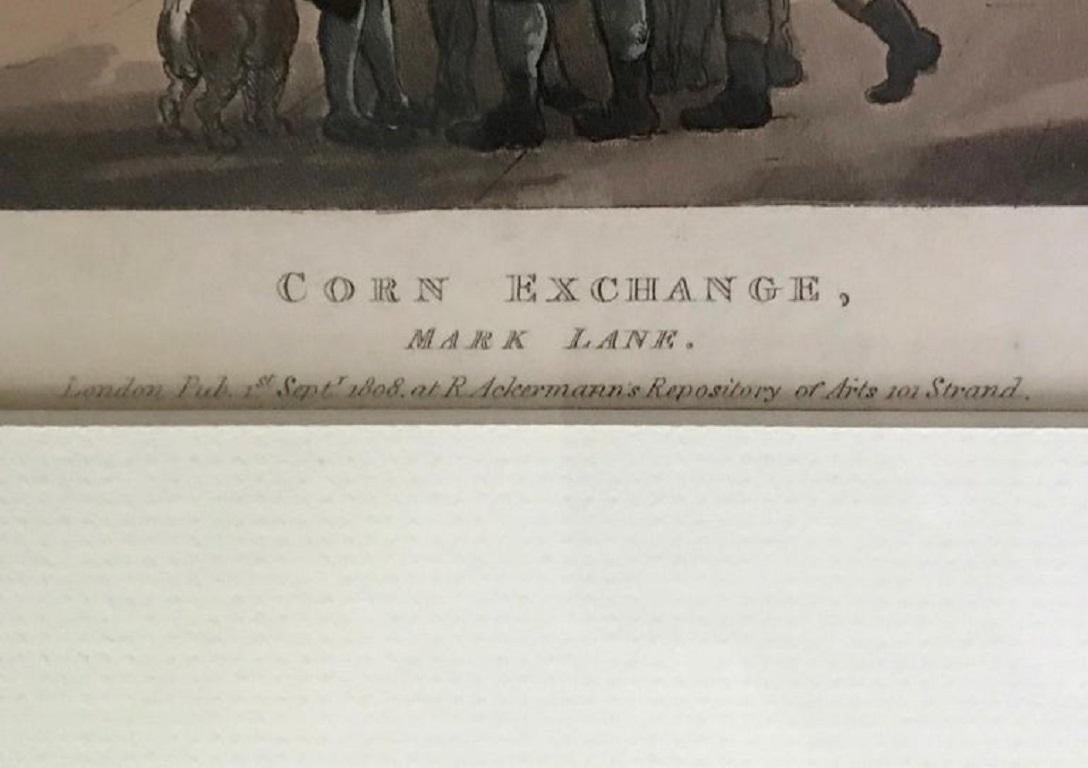 Set of Four Regency Era Coloured Engravings by Rowlandson For Sale 9
