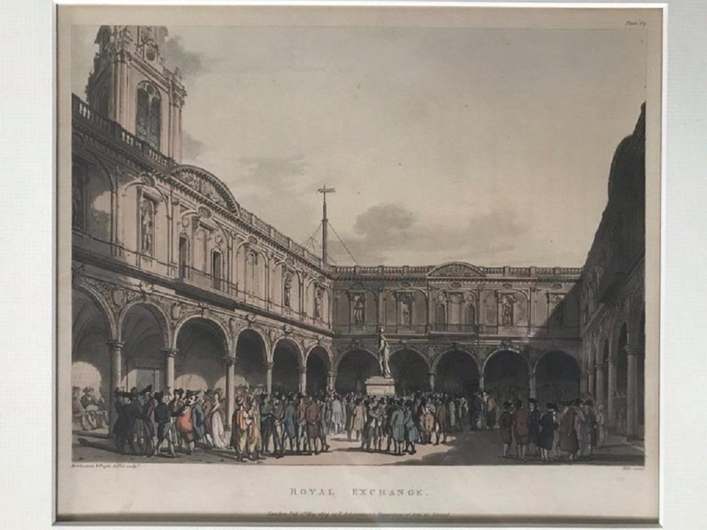 Set of Four Regency Era Coloured Engravings by Rowlandson For Sale 5