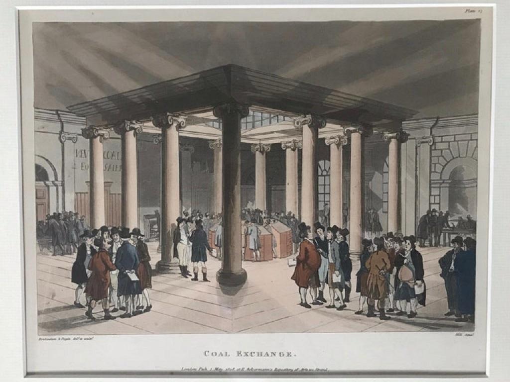 Set of Four Regency Era Coloured Engravings by Rowlandson For Sale 7