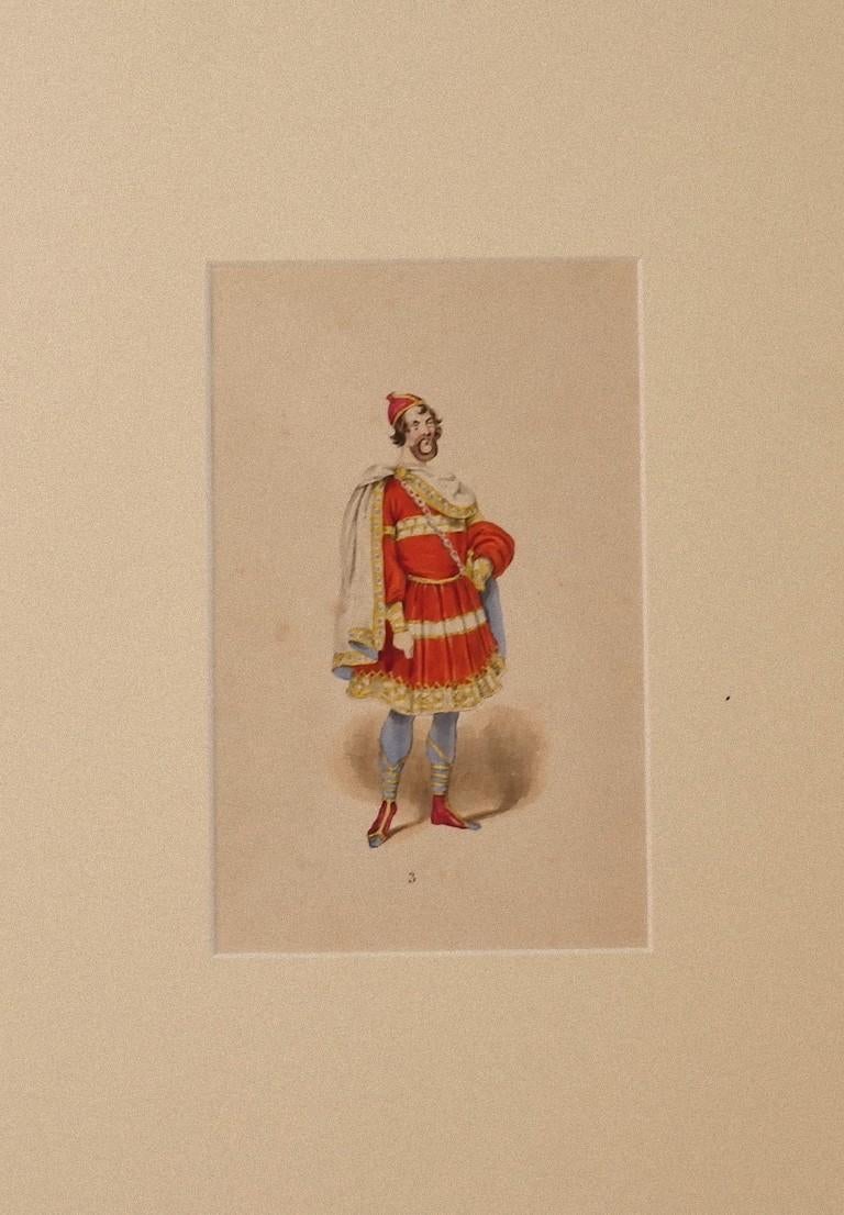 Cost du XVIIe siècle - Lithographie originale colorée à la main - XIXe siècle - Print de Unknown