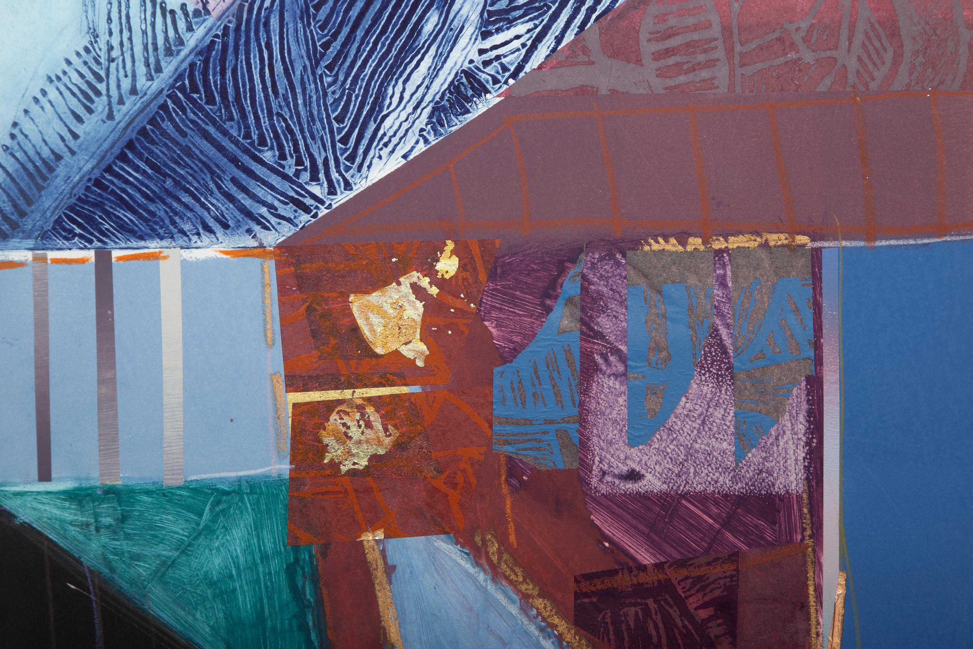 Shadow, Monoprint and mixed media by Manuel Rodriguez Jr. For Sale 1