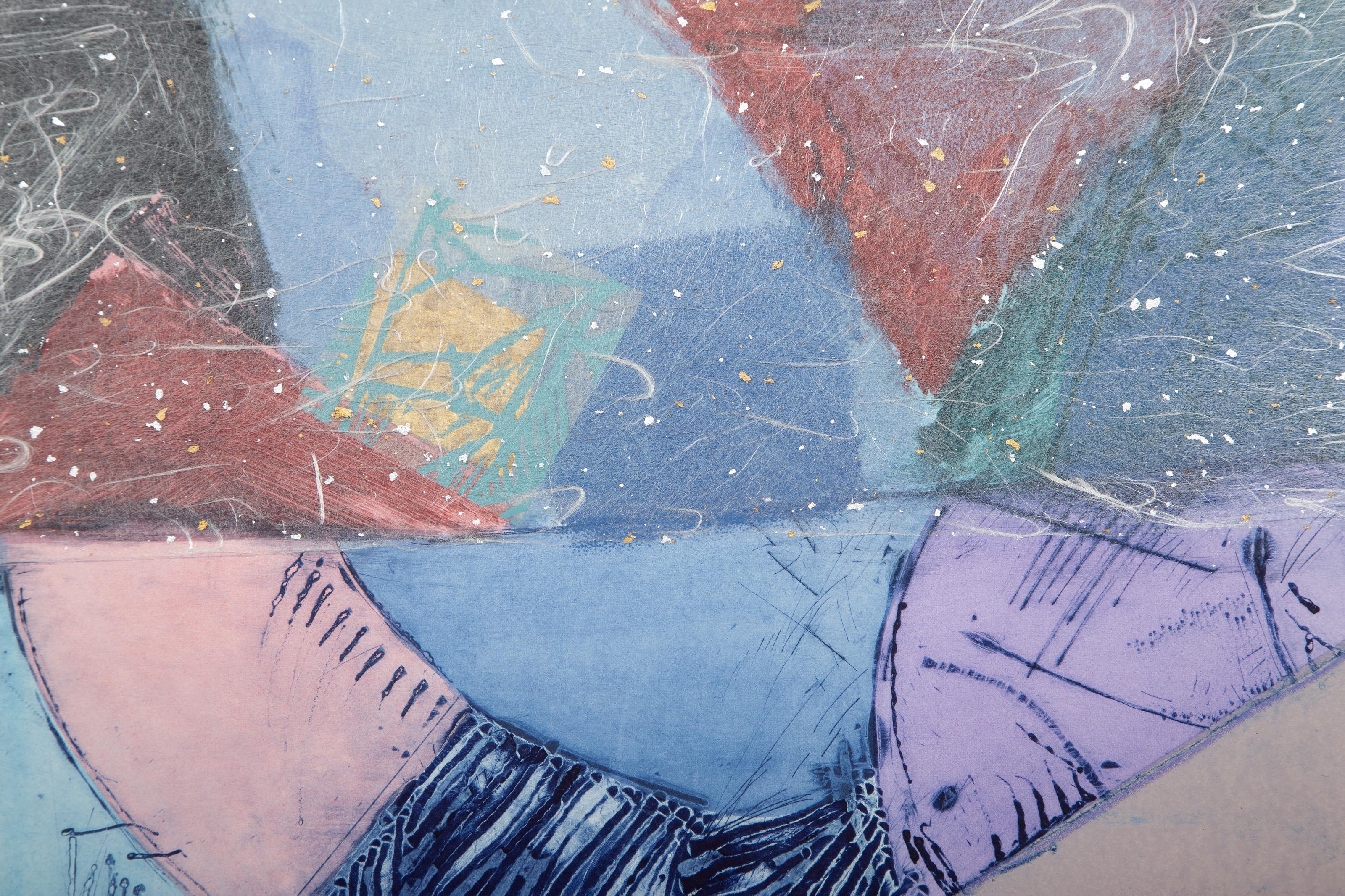 Shadow, Monoprint and mixed media by Manuel Rodriguez Jr. For Sale 2