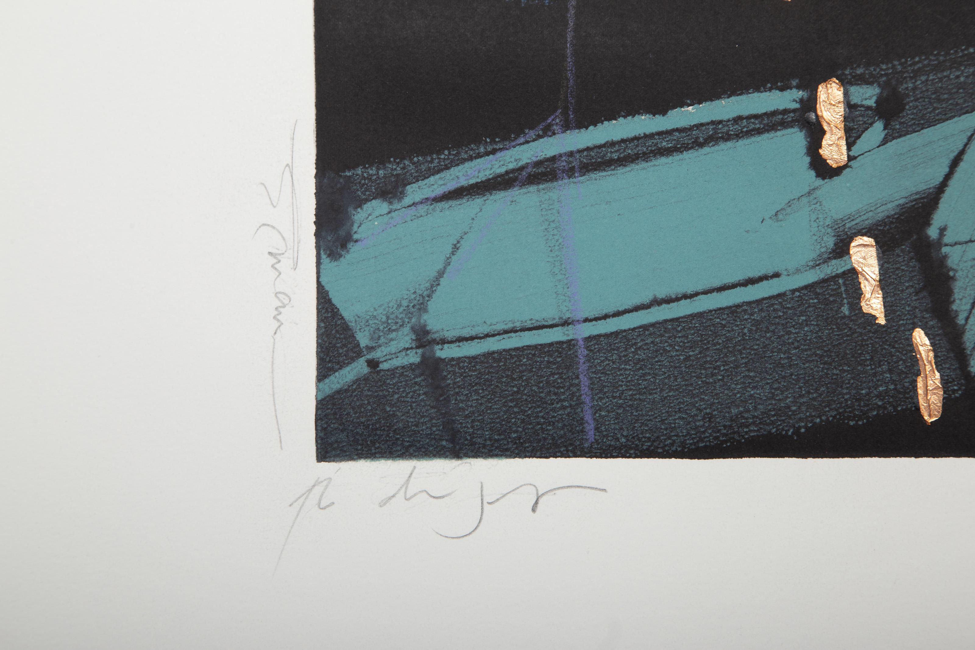 Shadow, Monoprint and mixed media by Manuel Rodriguez Jr. For Sale 3