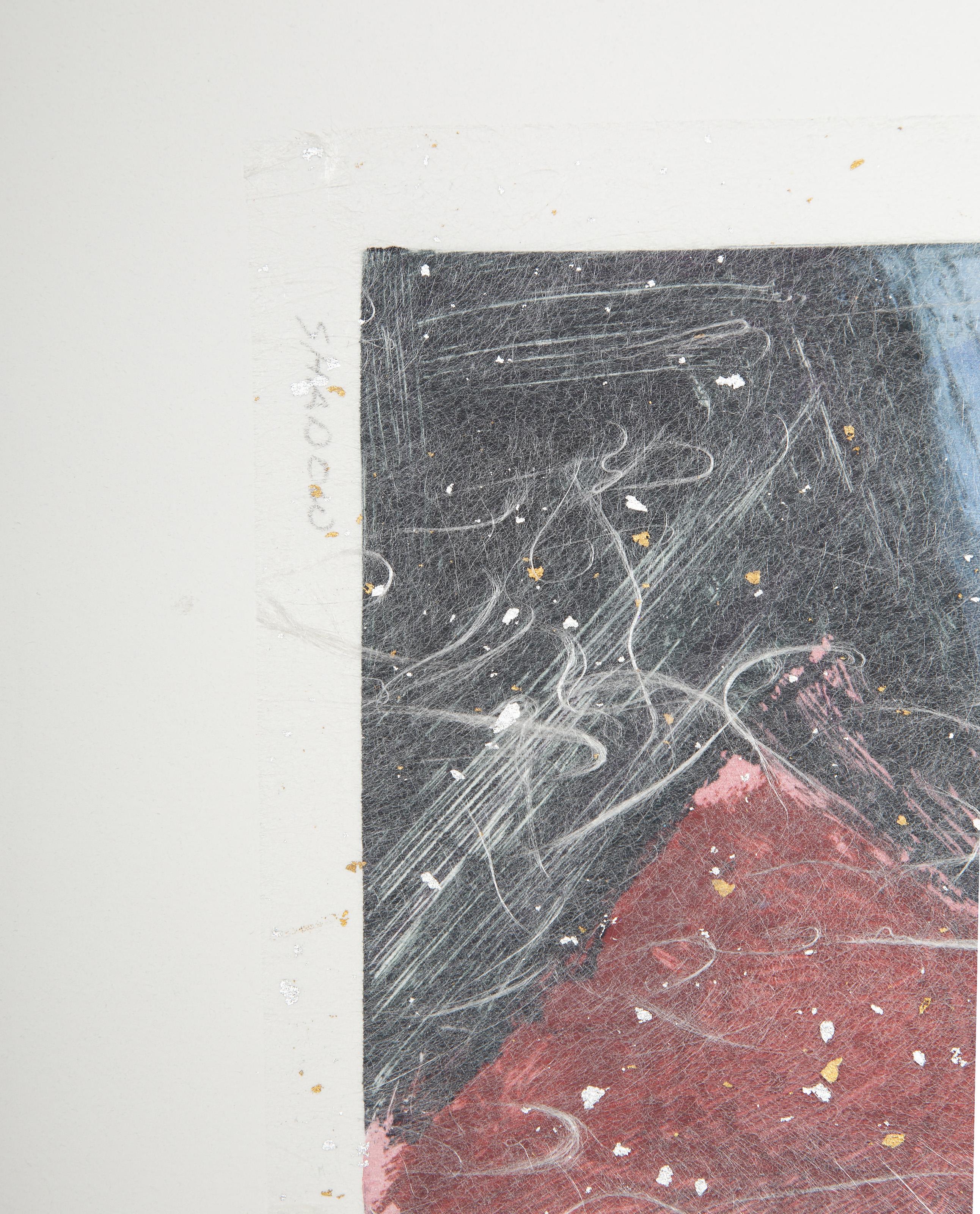 Shadow, Monoprint and mixed media by Manuel Rodriguez Jr. For Sale 4