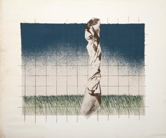 Vintage Silkscreen, Surrealist Screen Print by Phil Bloom