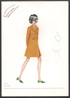 'Silvy' Italian 1960s Women's Fashion Design Illustration