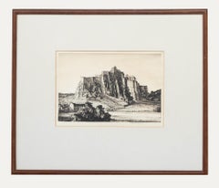Gravure encadrée, château de Stirling, Sir Henry George Rushbury (1889-1968)