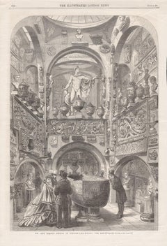 Sir John Soane's Museum : The Sarcophagus Room. Engraving, 1864