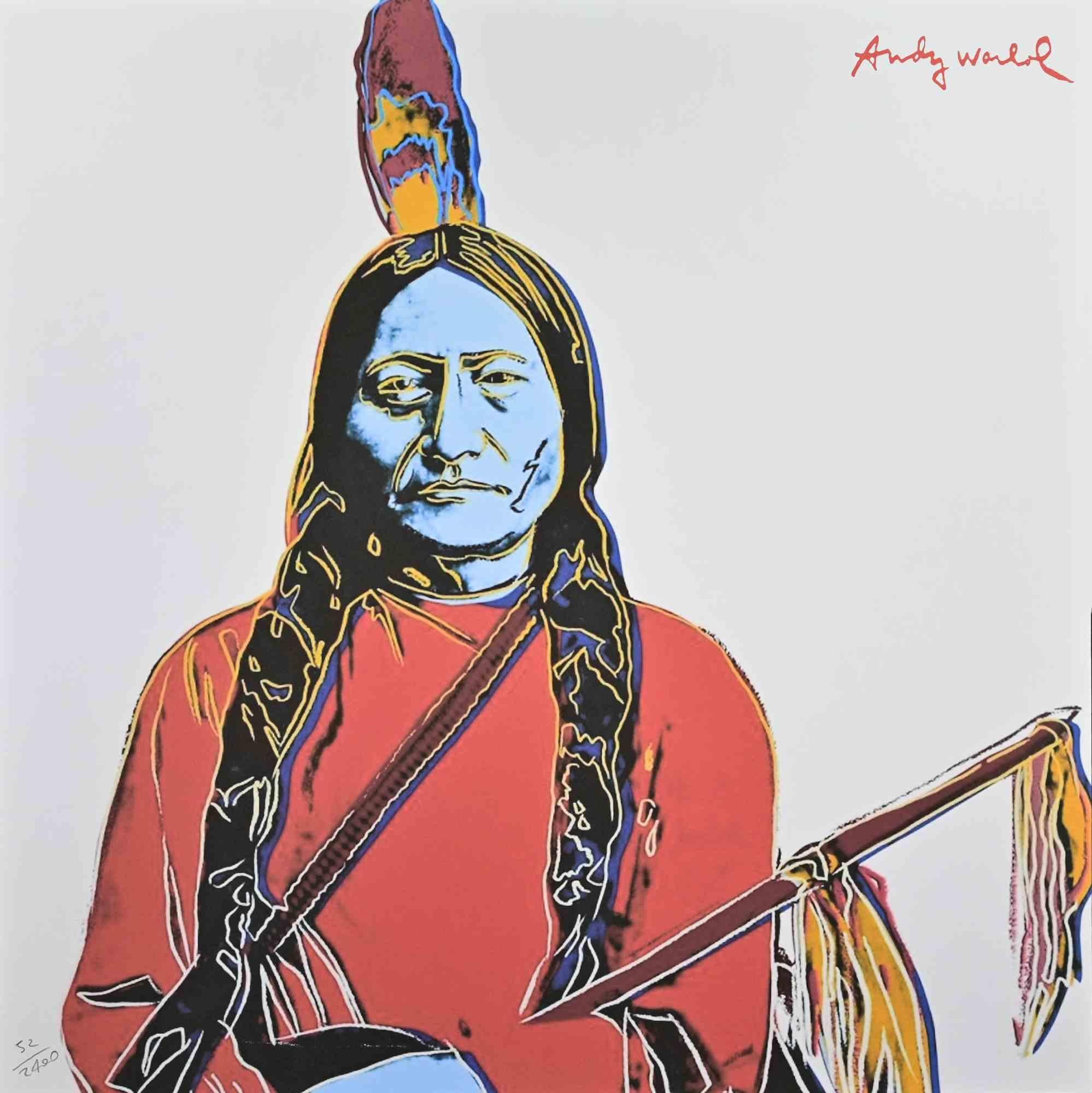 Unknown Figurative Print - Sitting Bull (Posthumous Edition) - Screenprint after Andy Warhol - 2000s