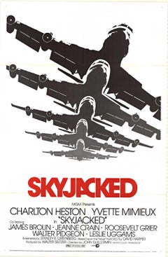 Original-Vintage-Filmplakat „Skyjacked“  US 1-Blatt  NSS 72/181