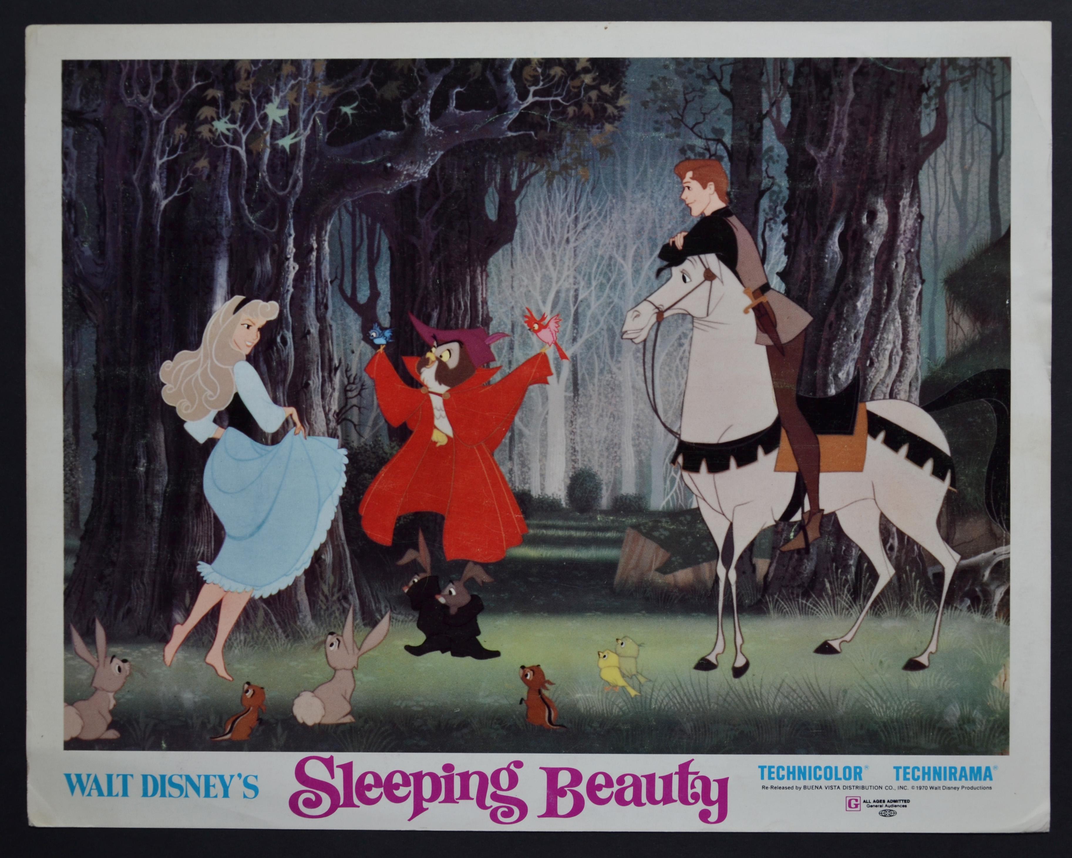 Unknown Interior Print - „Sleeping Beauty“ Original American Lobby Card of Walt Disney’s Movie, USA 1959.