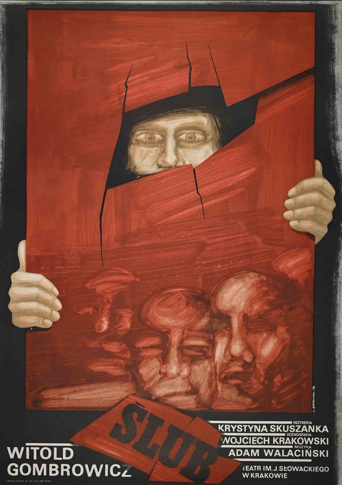Unknown Figurative Print – Slub - Vintage Offsetdruck - 1976