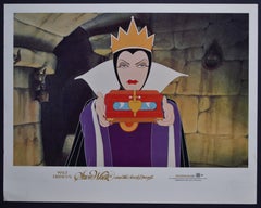 Vintage „Snow White and the Seven Dwarfs“ Lobby Card of Walt Disney’s Movie, USA 1937.