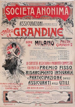 Sociedad Anónima  di Assicurazioni Cartel Vintage - Offset - Siglo XX