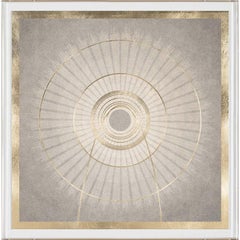 Solaris No. 6, gold leaf, framed