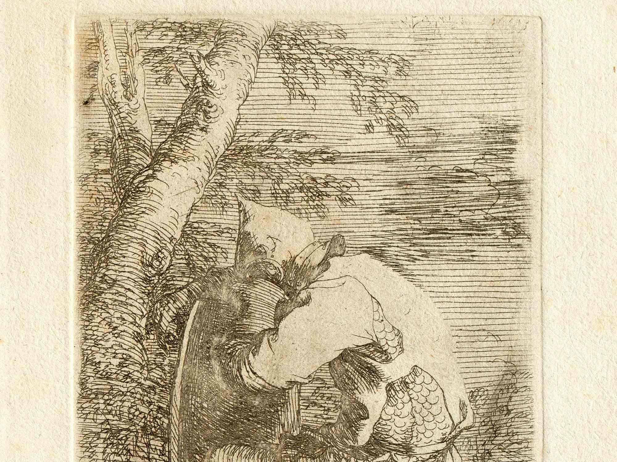 Soldat -  Gravure - 17e siècle - Print de Unknown