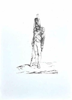 Soldier - Gravure originale de Nicolas Toussaint Charlet - Milieu du 19e siècle