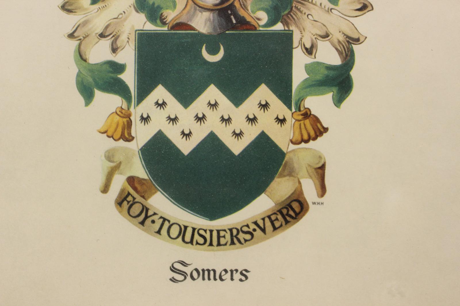 „Somers Armorial Coat- Of-Arms“ im Angebot 2