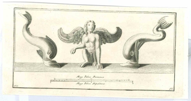 Unknown - Sphinx - Ancient Roman Art - Original Etching - 18th Century ...