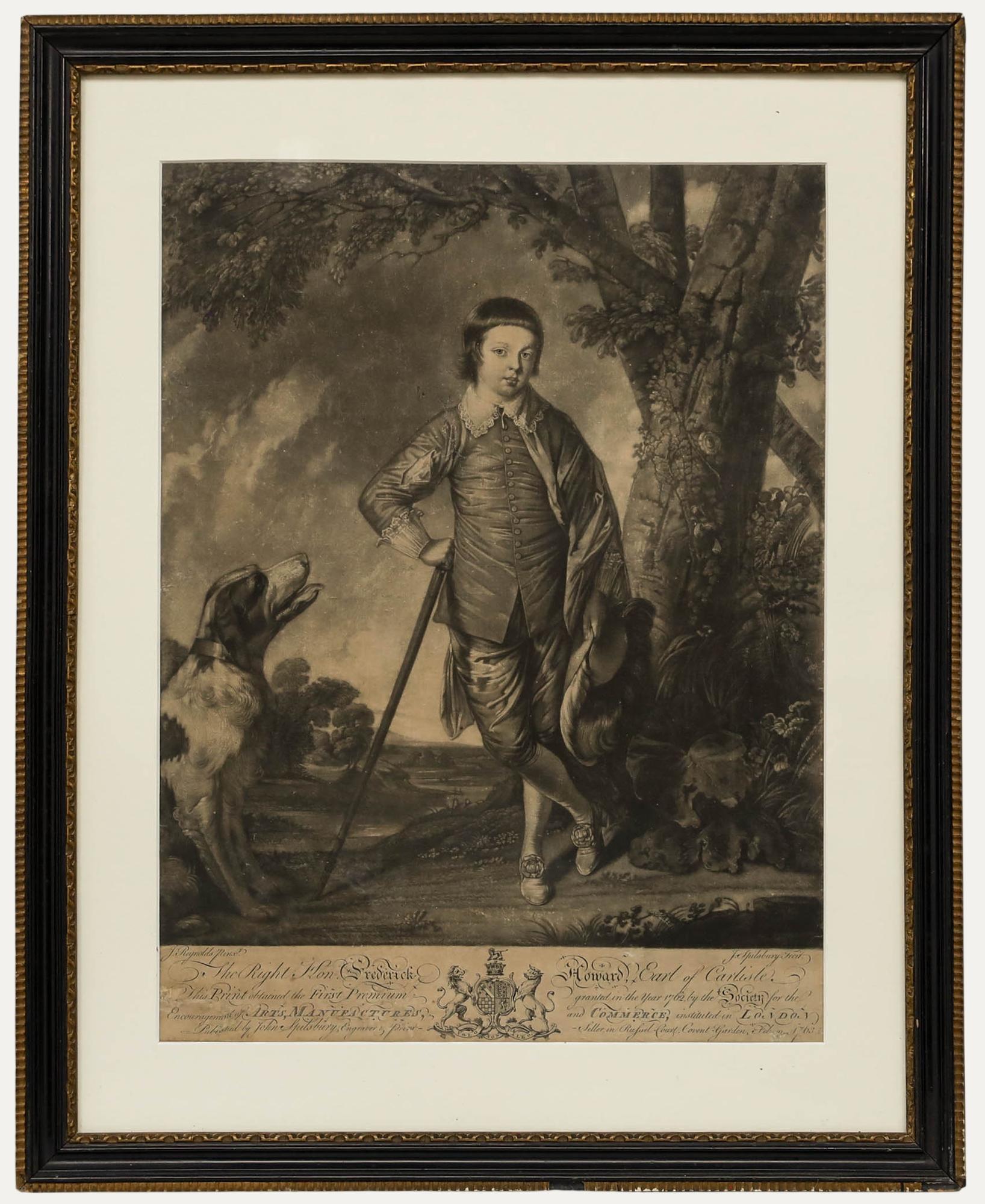 Spilsbury dopo Reynolds - 1763 Mezzatinta, The Right Hon. Frederick Howard