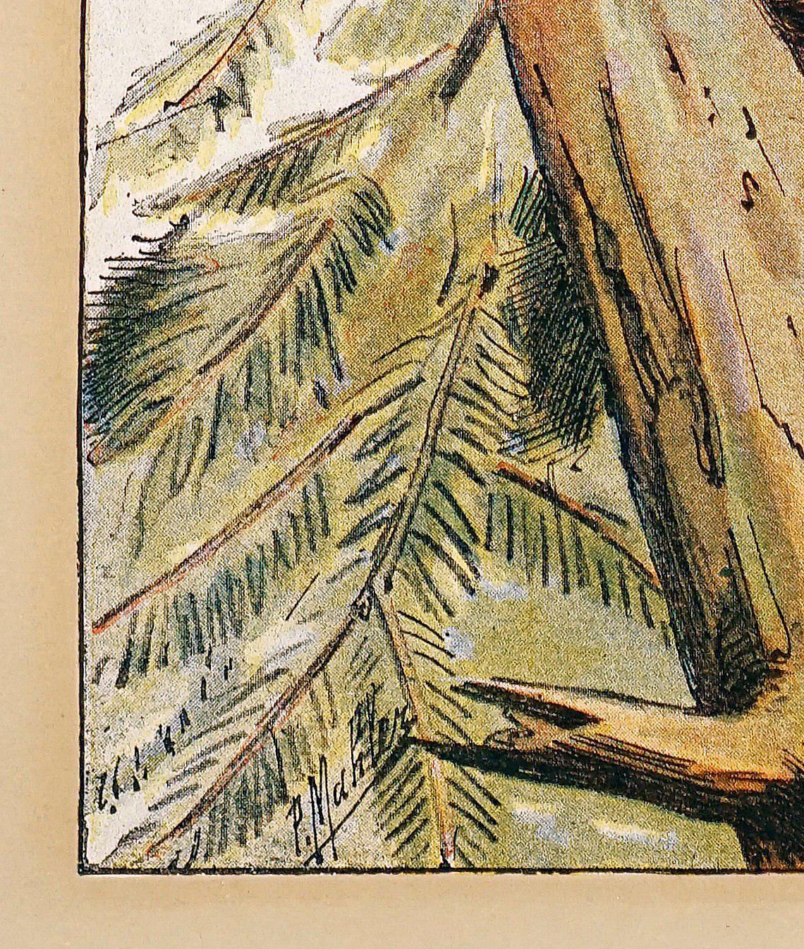 squirrels in a tree by archibald thorburn